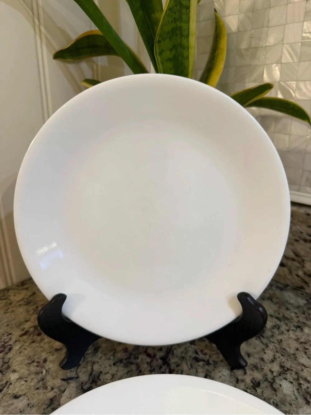 Corelle Winter Frost White Classic White Salad Luncheon Plates 8.5” Set of 6